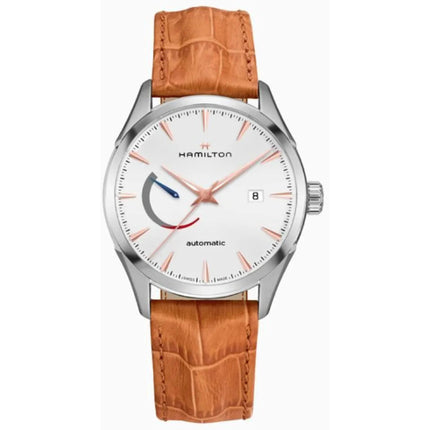Hamilton Men's Watch - Jazzmaster Automatic White Dial Brown Strap Date | H32635511 ,