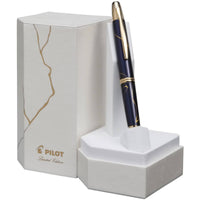 Pilot Fountain Pen - Vanishing Point Dark Blue Finish Body, Medium Nib | VP26FBLKMGJ ,