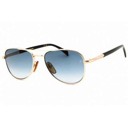 David Beckham Men's Sunglasses - Aviator Gold/Black Metal Frame | DB 1175/S 0RHL 1V ,