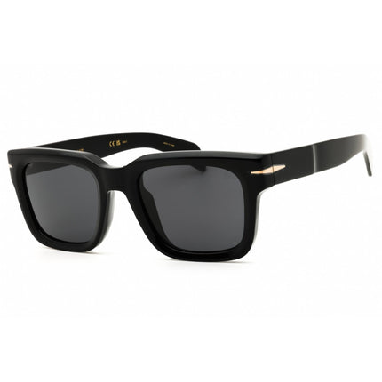 David Beckham Men's Sunglasses - Rectangular Shape Black Acetate Frame | DB 7100/S 807 ,