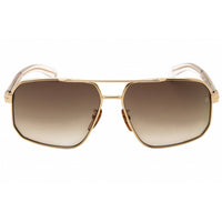 David Beckham Men's Sunglasses - Rectangular Gold Crystal Frame | DB 7102/S 0LOJ HA ,