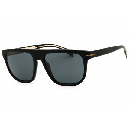 David Beckham Men's Sunglasses - Matte Black/Gold Plastic Frame | DB 7111/S 0I46 IR ,