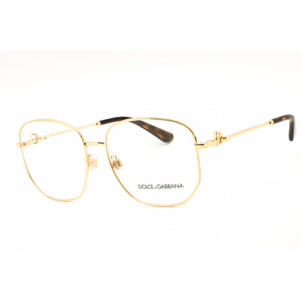 Dolce & Gabbana Women's Eyeglasses - Oval Gold Metal Full Rim Frame | 0DG1356 02 ,