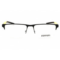 Ferrari Men's Eyeglasses - Matte Black/Yellow Metal Half Rim Frame | 0FZ7001 108 ,