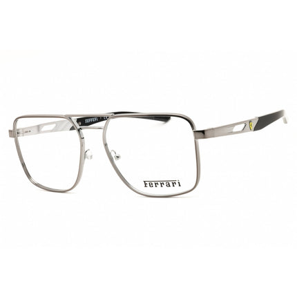 Ferrari Men's Eyeglasses - Rectangular Gunmetal Metal Full Rim Frame | 0FZ7005 104 ,