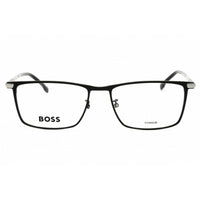 Hugo Boss Men's Eyeglasses - Rectangular Shape Matte Black Full Rim Frame | 1226 003 ,
