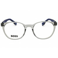 Hugo Boss Men's Eyeglasses - Round Grey/Blue Plastic Full Rim Frame | 1577 009V 00 ,