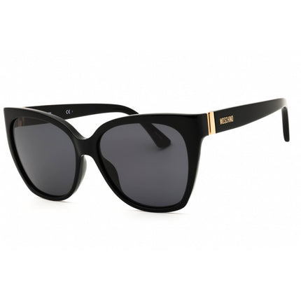 Moschino Women's Sunglasses - Cat Eye Black Plastic Full Rim Frame | MOS066/S 807 ,