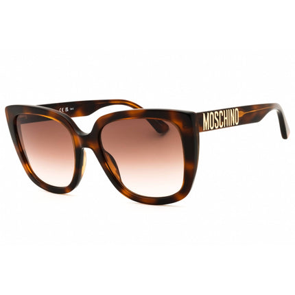 Moschino Women's Sunglasses - Rectangular Shape Havana Acetate Frame | MOS146/S 05L ,