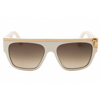 Moschino Women's Sunglasses - Rectangular Shape Ivory Plastic Frame | MOS165/S SZJ ,