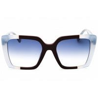 Moschino Women's Sunglasses - Oversized Shape Blue/Brown Acetate Frame | MOS172/S S9W ,