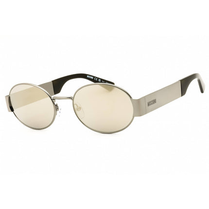 Moschino Unisex Sunglasses - Oval Ruthenium Metal Full Rim Frame | MOS185/S 06LB UE ,