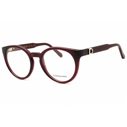 Salvatore Ferragamo Women's Eyeglasses - Round Burgundy Full Rim Frame | SF3032E 612 ,