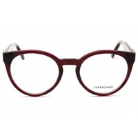 Salvatore Ferragamo Women's Eyeglasses - Round Burgundy Full Rim Frame | SF3032E 612 ,