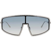 Anna-Karin Karlsson Women's Sunglasses - White Gold Full Rim Frame | Shady Luv 2.4 ,