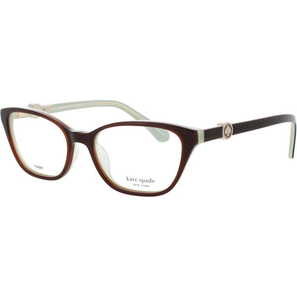Kate Spade Women's Eyeglasses - Brown Cat Eye Acetate Full Rim Frame | EMMALEE 09Q ,