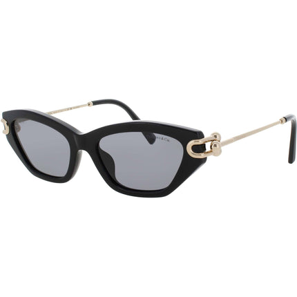 Tiffany & Co Women's Sunglasses - Black Cat Eye Full Rim Frame | TF4231U 800181 ,