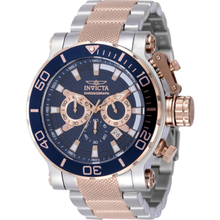 Invicta Men's Watch - Coalition Forces Chrono Blue Dial Two Tone Bracelet | 50233 ,