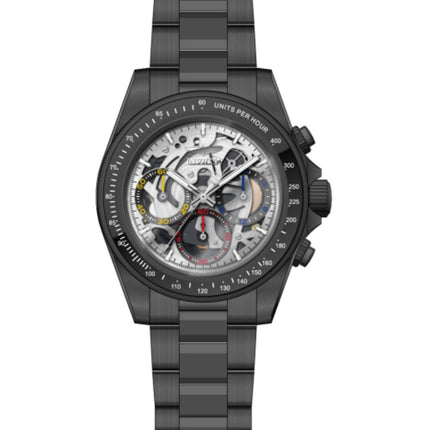 Invicta Men's Watch - Speedway Quartz Chrono Silver Tone Dial Black Bracelet | 50274 ,