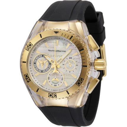 Technomarine Women's Watch - Cruise Quartz Chrono Silver MOP Dial Strap | TM-120029 ,