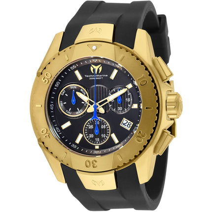 Technomarine Men's Watch - UF6 Quartz Chronograph Black Silicone Strap Watch | TM-620003 ,