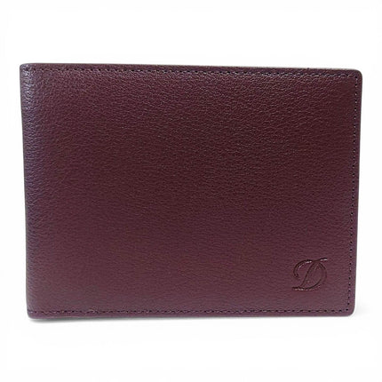 S.T. Dupont Men's Wallet Wine Grain Leather 6CC with RFID Protection 093000W ,