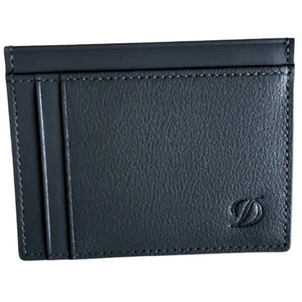 S.T. Dupont Men's Cardholder Slim Compact Grey Leather 093004C ,