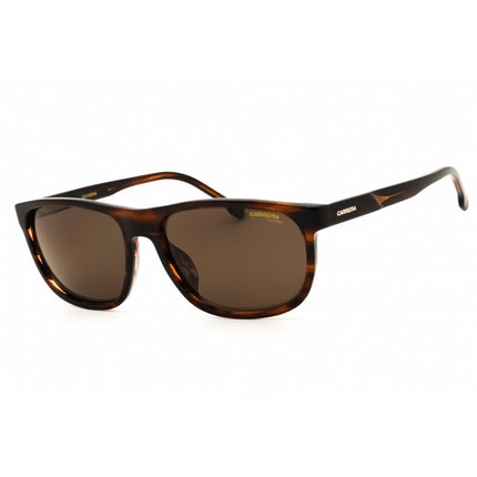 Carrera Men's Sunglasses - Rectangular Brown Horn Acetate Frame | C FLEX 08/G/S EX4 ,