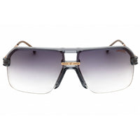 Carrera Men's Sunglasses - Rectangular Grey Acetate Half Rim Frame | 1066/S 0KB7 FQ ,