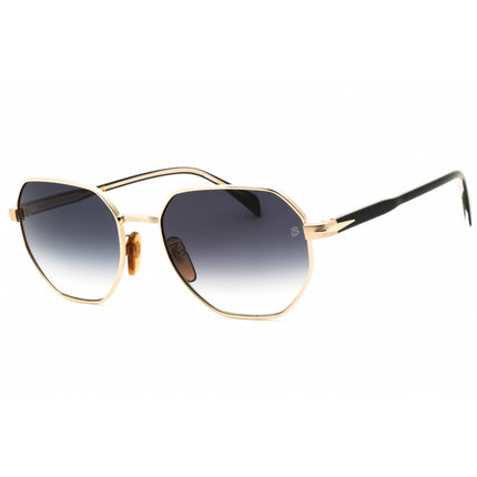 David Beckham Men's Sunglasses - Oval Gold Metal Full Rim Frame | DB 1162/F/S RHL ,