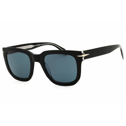 David Beckham Men's Sunglasses - Rectangular Shape Black Plastic Frame | DB 7118/S 7C5 ,