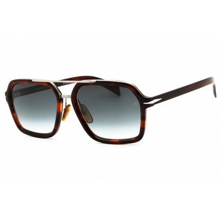 David Beckham Men's Sunglasses - Brown Horn/Ruthenium Full Rim Frame | DB 7128/S 6C5 ,