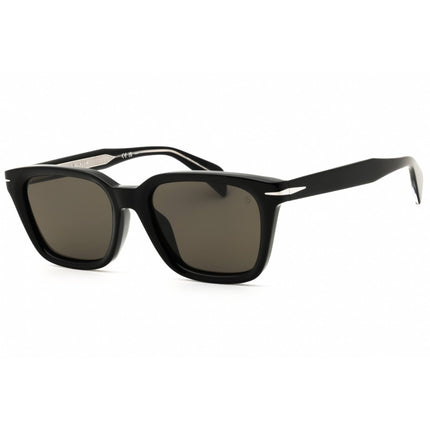 David Beckham Men's Sunglasses - Rectangular Black Plastic Frame | DB 7135/F/S 807 ,