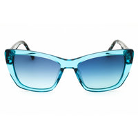 DKNY Women's Sunglasses - Cat Eye Shape Crystal Turquoise Full Rim Frame | DK554S 430 ,