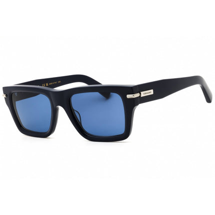 Salvatore Ferragamo Men's Sunglasses - Rectangular Blue Acetate Frame | SF2033S 414 ,