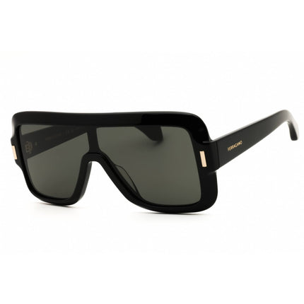 Salvatore Ferragamo Women's Sunglasses - Shield Black Acetate Frame | SF2061SE 001 ,