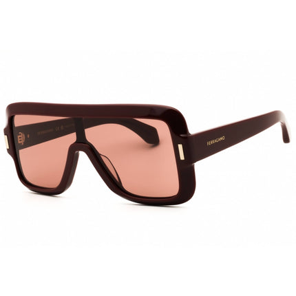Salvatore Ferragamo Women's Sunglasses - Shield Burgundy Acetate Frame | SF2061SE 606 ,
