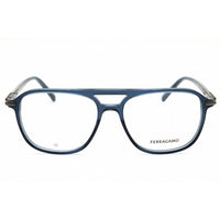 Salvatore Ferragamo Men's Eyeglasses - Oval Blue Acetate Full Rim Frame | SF3006 432 ,