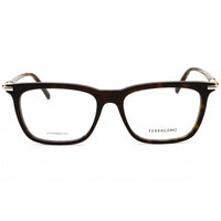 Salvatore Ferragamo Men's Eyeglasses - Rectangular Dark Tortoise Frame | SF3007 242 ,