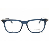 Salvatore Ferragamo Men's Eyeglasses - Transparent Blue Acetate Frame | SF3007 432 ,