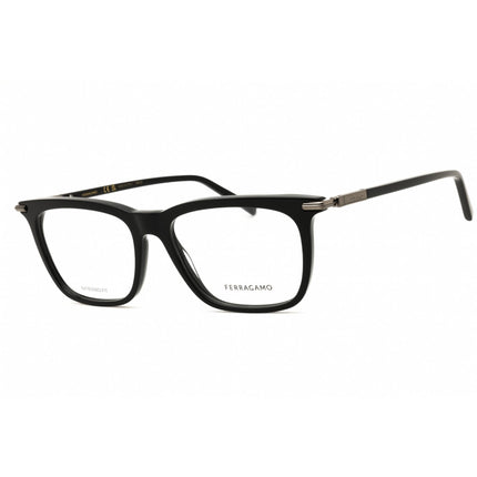 Salvatore Ferragamo Men's Eyeglasses - Rectangular Black Acetate Frame | SF3007 001 ,