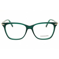 Salvatore Ferragamo Women's Eyeglasses - Transparent Green Acetate Frame | SF3013 317 ,