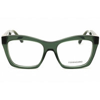 Salvatore Ferragamo Women's Eyeglasses - Transparent Khaki Acetate Frame | SF3022 320 ,