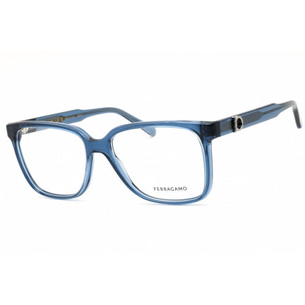Salvatore Ferragamo Men's Eyeglasses - Transparent Blue Full Rim Frame | SF3043E 432 ,