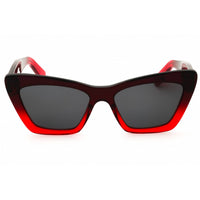 Salvatore Ferragamo Women's Sunglasses - Cat Eye Dark Red Acetate Frame | SF929SN 615 ,