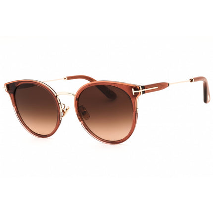Tom Ford Women's Sunglasses - Round Shiny Light Brown Full Rim Frame | FT1244-K 45F ,