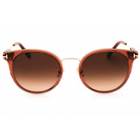 Tom Ford Women's Sunglasses - Round Shiny Light Brown Full Rim Frame | FT1244-K 45F ,