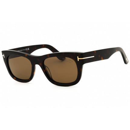 Tom Ford Men's Sunglasses - Rectangular Shape Dark Havana Full Rim Frame | FT1334 52H ,