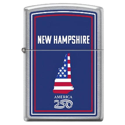 Zippo Windproof Pocket Lighter - America NH Street Chrome Metal | XC551 ,