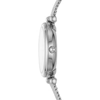 Fossil Women's Watch - Carlie Mini White MOP Dial Steel Mesh Bracelet | ES4432 ,